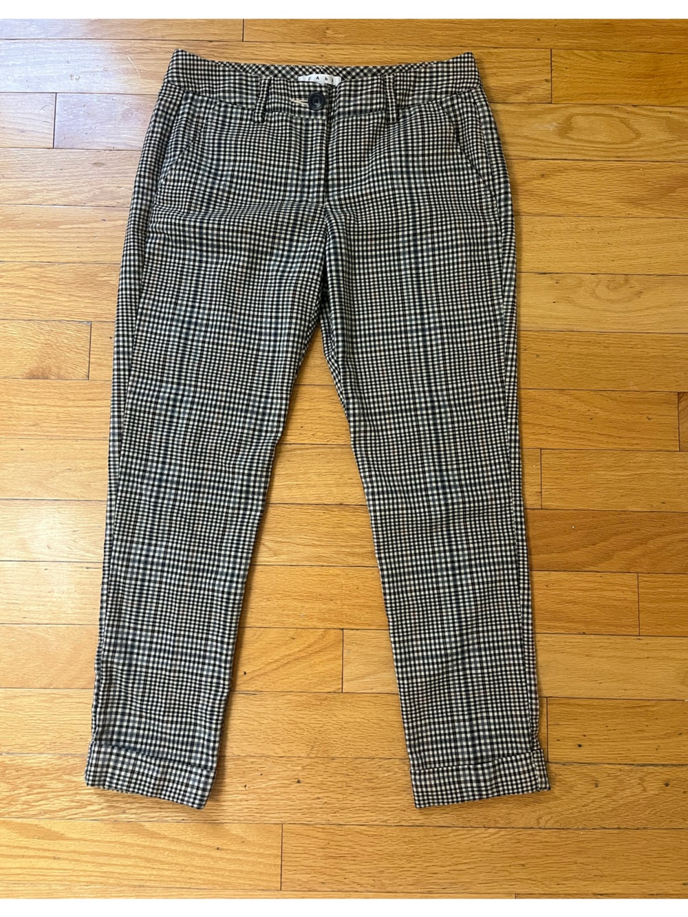 CAbi Plaid Straight Leg Pants Trousers Women’s 6 - Picture 1 of 6
